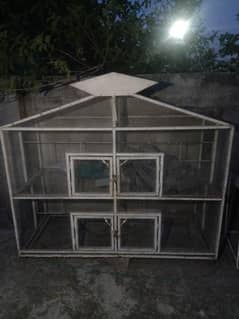 cage parrot very big size 4 portion and heavy weight 8foot by 10 foot