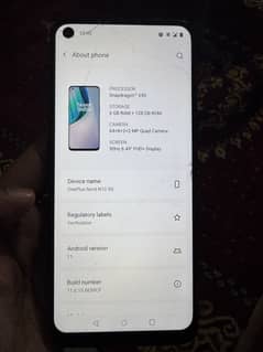 One Plus N10 5g 6/128