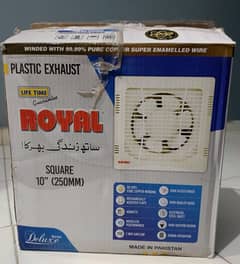 Royal Exhaust Fan 10 inch | 2-way Airflow | Brand New Exhaust Fan
