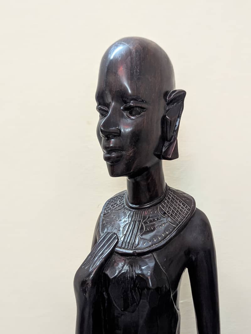Beautiful Life-Size Ebony Statue (rare) 0