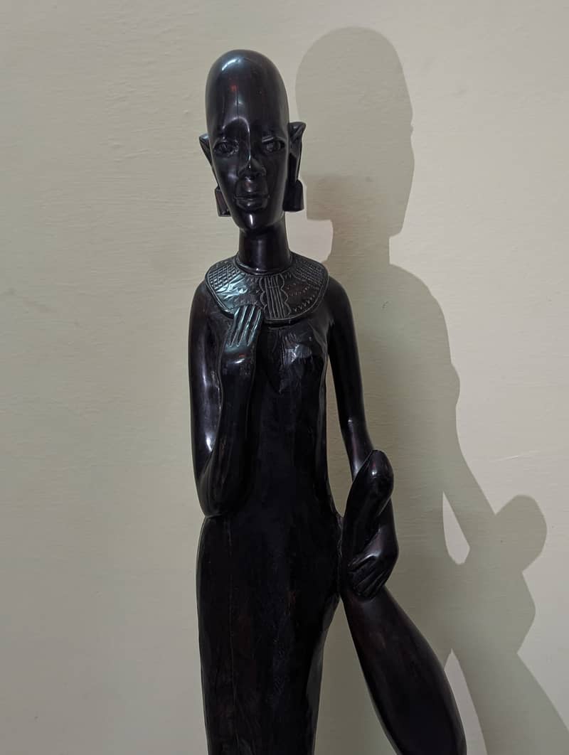 Beautiful Life-Size Ebony Statue (rare) 2