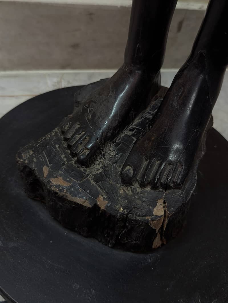 Beautiful Life-Size Ebony Statue (rare) 4