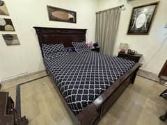Pure solid wood bed set
