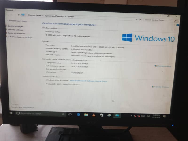used computer with wooferr set 7
