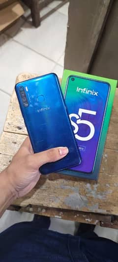 Infinix S5 good condition 6GB 128GB seald  100% complete saman