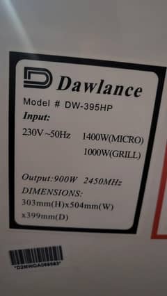 Dawlance Microwave  DW-395 HP