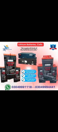 Lithium Gell Dry Bettery 48v 12v 100AH 150AH