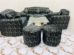 poshish Sofa set 1,2,3 with 2  stool