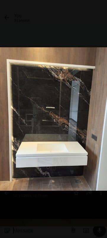 Crafted Edge Corian Hub all kind off vanities reciption counter Etc, 3