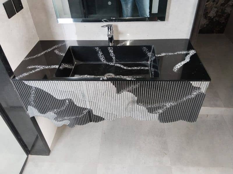 Crafted Edge Corian Hub all kind off vanities reciption counter Etc, 5