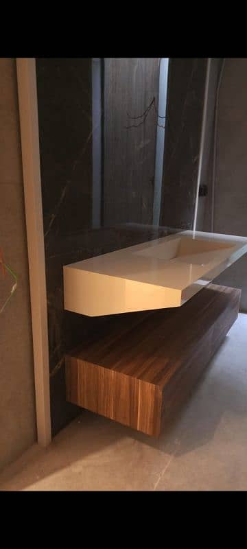 Crafted Edge Corian Hub all kind off vanities reciption counter Etc, 7
