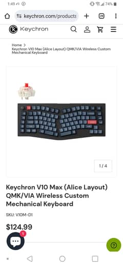 KeyChrone V10 Max RGB Premium Mechanical Keyboard
