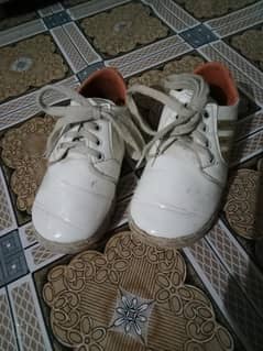 white and brown shoes