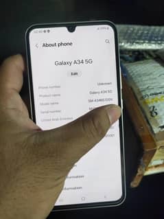 samsung A34 non pta with box all ok from UAE