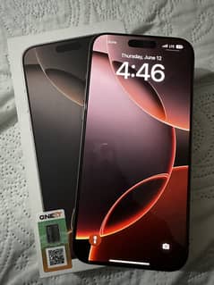 Iphone 16 pro max pta Approved 256gp Desert titanium battery 1000