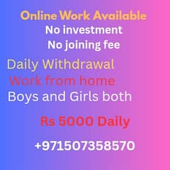 Work Online From home