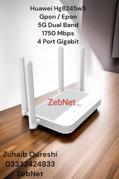 Huawei HG8245W5 Epon Gpon Dual Band Fiber Optic Wifi Router