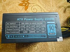 ATX Power Supply – 2000W (90 Plus Gold)