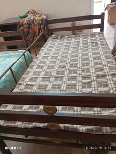 two single bed for kids and  adult