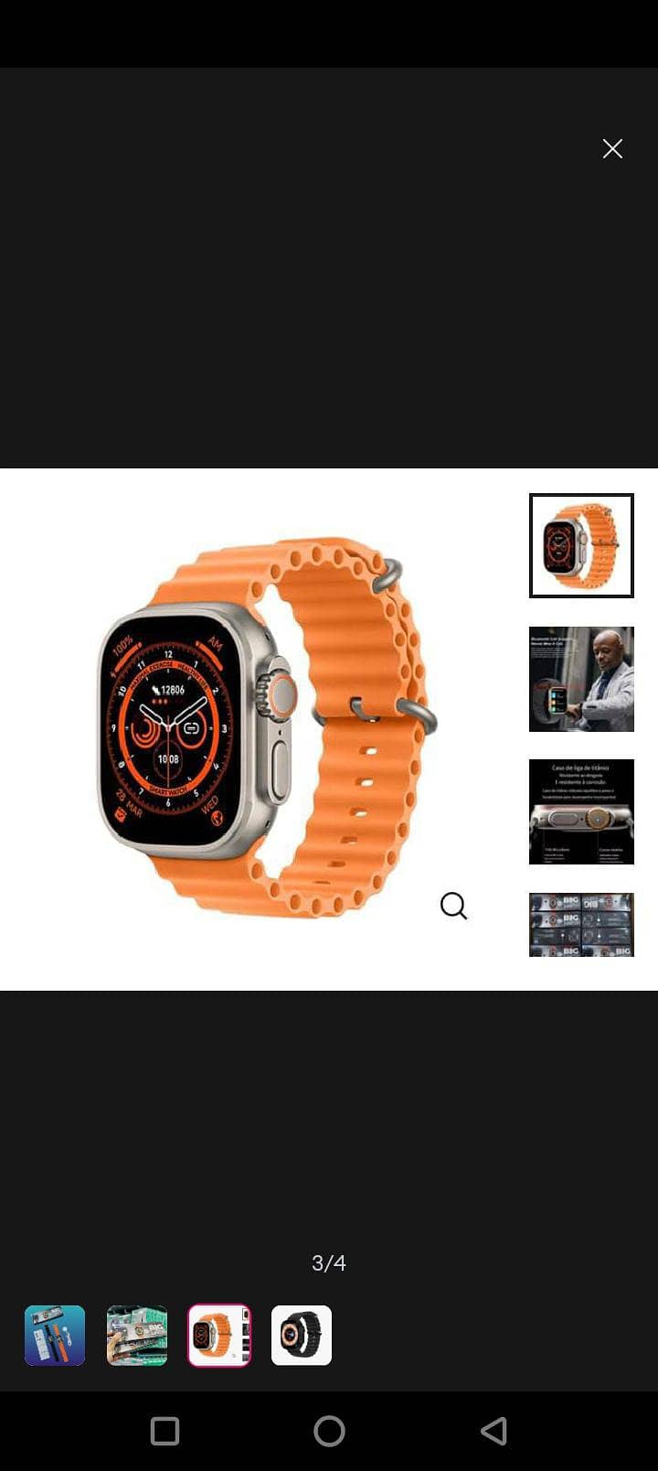 T900 Smart Watch Ultra 2 display" 2.19" full Touch with smooth display 1