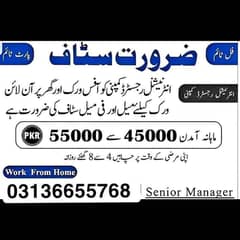 online work available for mele female and students