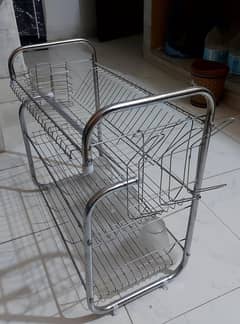stainless steel crockery stand