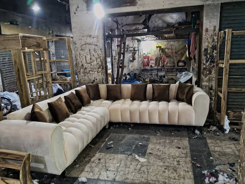 L shape sofa/L shape sofa/corner sofa/7 seater sofa set/puffy sofa 4