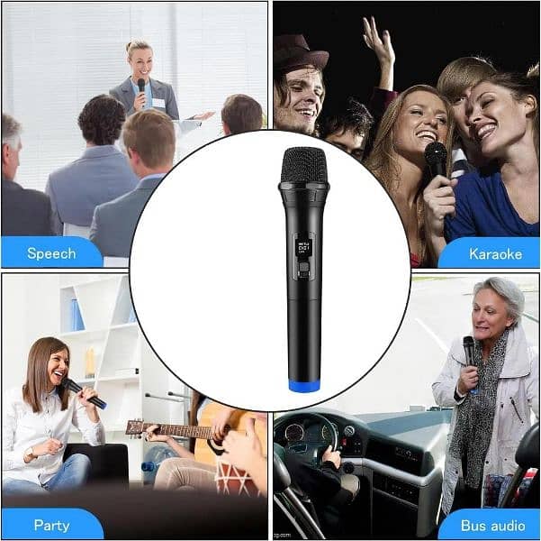 LT-105 UHF Cordless Dynamic Mic System with Dual Wireless Mics 3