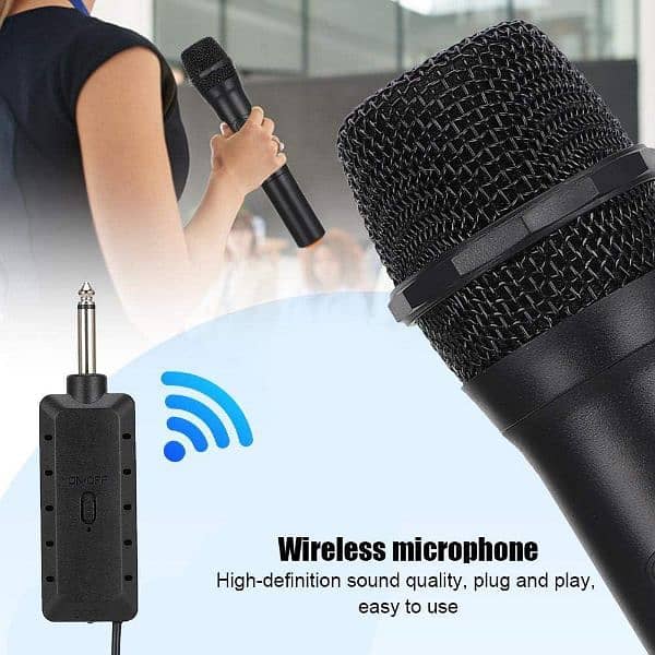 LT-105 UHF Cordless Dynamic Mic System with Dual Wireless Mics 5