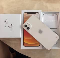 iPhone 12 128 GB full box only WhatsApp 03359075409