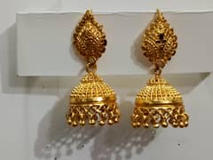gold plated earrings / Golden beatiful gold plated earrings