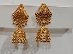 gold plated earrings / Golden beatiful gold plated earrings