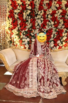Barat Lehnga /Maroon /Bridal lehnga