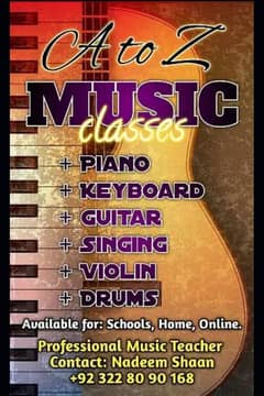 Guitar and piano classes