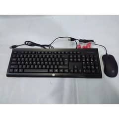 HP New Keyboard & Mouse Wired Km100