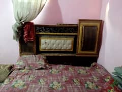 Bed used without mattress,  dressing, carpet