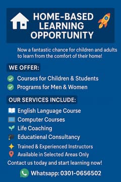 Tutoring Home Service Available In Sargodha