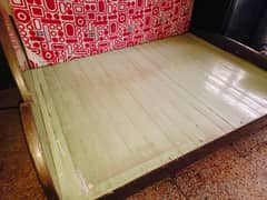 Wooden bed with Motly Foam mattress (4 inch)