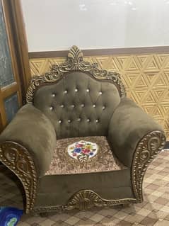 5 seater Wooden sofa