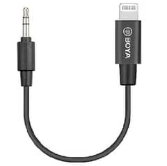 3.5mm TRS Male to Lightning Adapter  Boya Cable