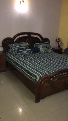 Original sheesham wood bed set