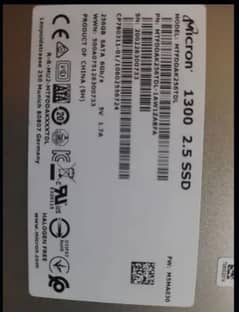 SSD : 256 GB