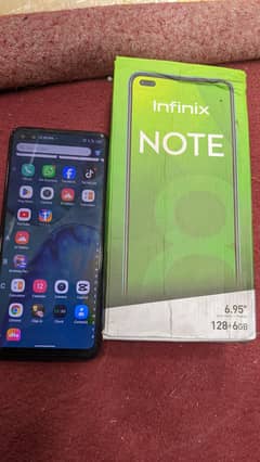 infinix note 8 6/128 condition 9/10 pta official approved