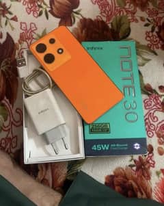 infinix note 30 pta prove 16/256 gb box charger st