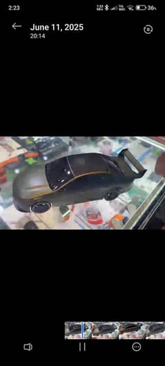 Vintage, luxury, sports Car speaker  also works on solar panel