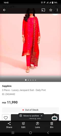 sapphire new dress 3 peice dress