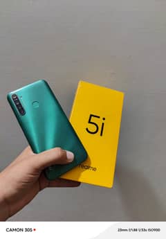 realme 5i with box charger