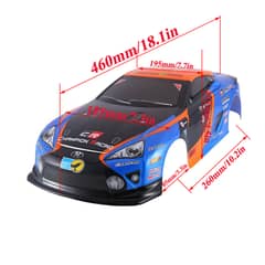 Body shell for Drift car 1/10 scale flying fish