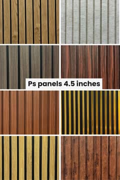 Wpc wallpanel-Wpc fluted panel-Gypsum ceiling-Wallpaper-Vinyl-Paneling