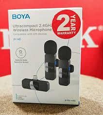 Boya Mic For Iphone Lahore- Original By-V2 Used Like New